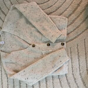 Women's Cream Cardigan Sweater